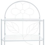 vidaXL Étagère de toilette Blanc 60x33x174 cm