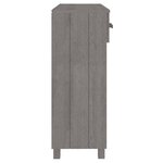 vidaXL Table console HAMAR Gris clair 90x35x90 cm Bois massif de pin
