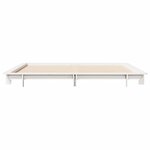 vidaXL Cadre de lit sans matelas blanc 200x200 cm bois massif de pin