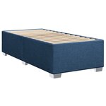 vidaXL Sommier à lattes de lit avec matelas Bleu 80x200 cm Tissu
