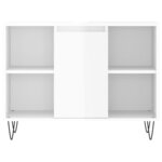 vidaXL Armoire de salle de bain blanc brillant 80x33x60 cm