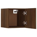 vidaXL Meubles TV muraux 4 Pièces Chêne marron 30 5x30x30 cm
