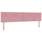 Tête de lit vidaXL Design en Blocs de Diamant Rose 200 cm Velours