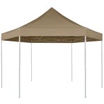 vidaXL Chapiteau hexagonal pliable 3 6x3 1 m taupe 220g/m²