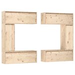 vidaXL Meubles TV 6 Pièces Bois massif de pin