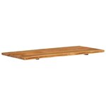 vidaXL Dessus de meuble-lavabo de salle de bain Acacia 114x52x2 5 cm