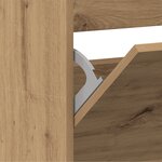 vidaXL Armoire à Chaussures Chêne Artisanal Bois d'Ingénierie