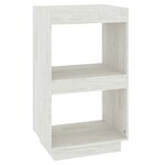 vidaXL Bibliothèque Blanc 40x35x71 cm Bois de pin massif