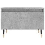 vidaXL Table basse gris béton 50x46x35 cm bois d'ingénierie