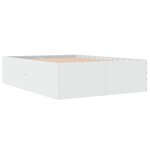 vidaXL Cadre de lit blanc 140x200 cm bois d'ingénierie