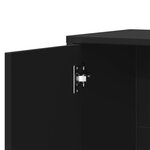 vidaXL Buffet noir 60x31x70 cm bois d'ingénierie