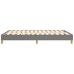 vidaXL Cadre de lit sans matelas gris foncé 140x190 cm tissu