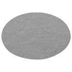 vidaXL Gazon artificiel avec picots Dia.95 cm Gris Rond