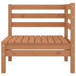 Salon de jardin meuble d'extérieur ensemble de mobilier 6 pièces marron miel bois de pin massif 02_0017035