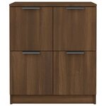 vidaXL Buffet chêne marron 60x30x70 cm Bois d'ingénierie