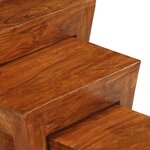vidaXL Table gigogne 3 Pièces Bois massif d'acacia 50x35x50 cm Marron