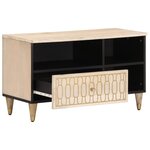vidaXL Meuble TV 80x33x46 cm bois massif de manguier