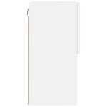 vidaXL Meuble TV avec lumières LED blanc 40 5x30x60 cm
