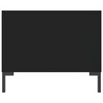 vidaXL Table basse noir 90x50x40 cm bois d'ingénierie