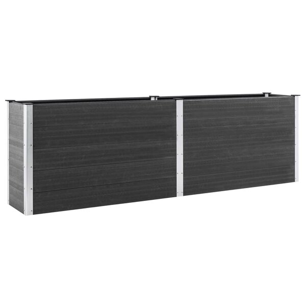 vidaXL Lit surélevé de jardin 200x100x91 cm WPC Gris