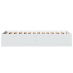vidaXL Cadre de lit sans matelas blanc 100x200 cm