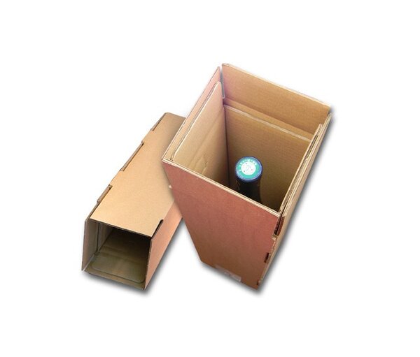 Lot de 20 cartons spécifiques pour expédier 1 bouteille
