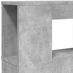 vidaXL Tête de lit à LED gris béton 200x18 5x103 5cm bois d'ingénierie