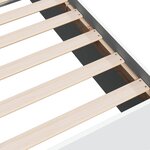 vidaXL Cadre de lit Blanc 140x190 cm bois d'ingénierie