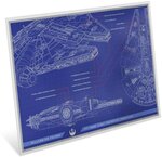 Pièce de monnaie en Argent 2 Dollars g 31.1 (1 oz) Millésime 2025 Blueprint MILLENNIUM FALCON