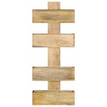 vidaXL Porte-revue mural 30x11x72 cm Bois de manguier solide