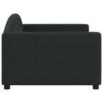 vidaXL Lit de repos sans matelas noir 90x190 cm tissu