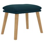 vidaXL Repose-pied Bleu 45x29 5x35 cm Velours