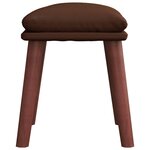 vidaXL Repose-pied Marron 45x29 5x35 cm Similicuir
