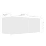 vidaXL Ensemble de meubles TV 8 Pièces Blanc Aggloméré
