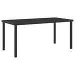 vidaXL Set de jardin 7 pièces Gris Résine Poly