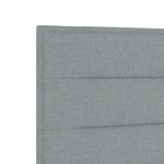 vidaXL Tête de Lit LED Design Lignes Gris Clair 200 cm Tissu