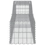 vidaXL Paniers à gabions arqués 3 Pièces 400x50x40/60 cm Fer galvanisé