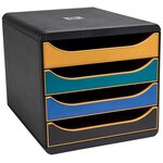 Module De Classement Big Box 4 Tiroirs Neo Deco - Couleurs Assorties - Exacompta