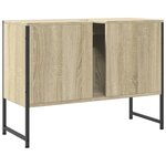 vidaXL Armoire lavabo de salle de bain chêne sonoma bois d'ingénierie