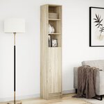 vidaXL Buffet avec LED chêne sonoma 36x32 5x200 cm bois d'ingénierie