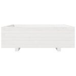 vidaXL Jardinière blanc 80x80x26 5 cm bois de pin massif