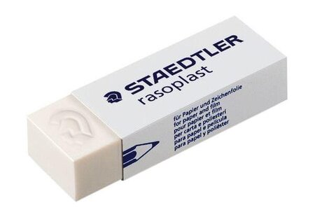 Gomme en plastique Rasoplast 526 B30, blanc STAEDTLER