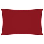 vidaXL Voile de parasol Tissu Oxford rectangulaire 5x8 m Rouge