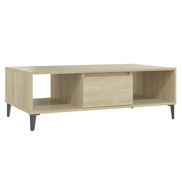 vidaXL Table basse chêne sonoma 103 5x60x35 cm bois d'ingénierie