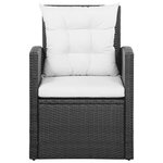 Salon de jardin meuble d'extérieur ensemble de mobilier 5 pièces avec coussins résine tressée noir 02_0016494