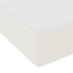 vidaXL Lit Box Spring avec Matelas Crème 90x200 cm Tissu en Corduroy