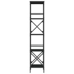 vidaXL Bibliothèque à 5 niveaux noir 59x35x171 cm bois d'ingénierie