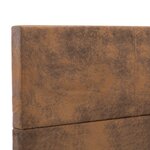 vidaXL Cadre de lit sans matelas marron similicuir daim 120x200 cm