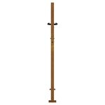 vidaXL Portail de jardin 105x130 cm acier corten conception d'herbe