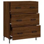 vidaXL Buffet chêne marron 69 5x34x90 cm bois d'ingénierie